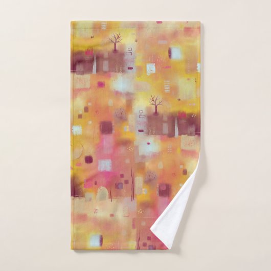 Aquarelle Abstraite moderne (Serviette à main)