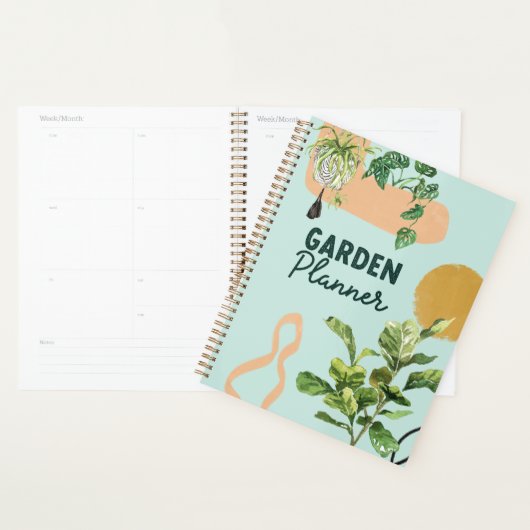 Aquarelle Abstraite moderne jardin de la maison (Devant avec enveloppe)