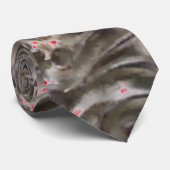 Aquarelle abstraite moderne rouge et noir cravate (Roulé)