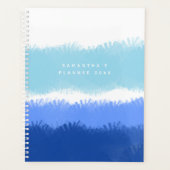 Aquarelle Abstraite moderne tons bleus Rendez-vous (Devant)