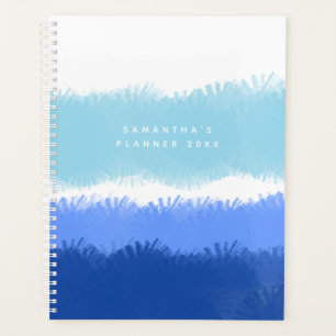 Aquarelle Abstraite moderne tons bleus Rendez-vous