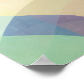 Aquarelle Abstraite Pastel Artwork | Poster (Coin)