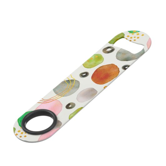 Aquarelle Abstraite Pebble Gold Parties scintillan (Dos Angle)