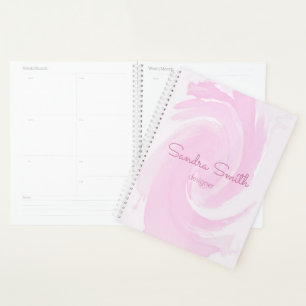 Aquarelle Abstraite Pinceau rose