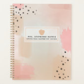 Aquarelle Abstraite Pink Apple enseignant planific (Devant)