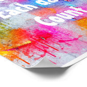 Aquarelle Abstraite Poster Motivationnel Vintage (Coin)