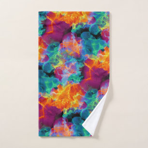 Aquarelle Abstraite Rainbow Neon colorée