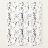 Aquarelle Abstraite Taupe Gray Botanique 2023 (Dos)