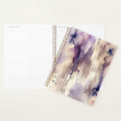 Aquarelle abstraite violette et beige (Devant avec enveloppe)