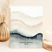 Aquarelle Abstraite Waves 2025 Nom personnalisé