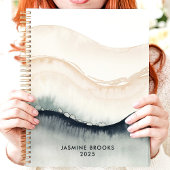 Aquarelle Abstraite Waves 2025 Nom personnalisé