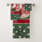 Aquarelle accueillant le Père Noël avec des flocon (En situation)