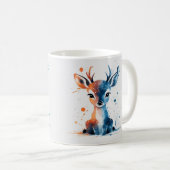 Aquarelle adorable Bébé Cerf Mug (Devant droit)