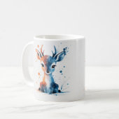 Aquarelle adorable Bébé Cerf Mug (Devant gauche)
