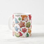 Aquarelle adorable Cookies de Noël Mug (Devant gauche)