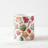 Aquarelle adorable Cookies de Noël Mug (Centre)