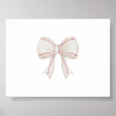 Aquarelle affiche vintage de baseball (Devant)