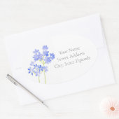 Aquarelle Agapanthus étiquettes (Enveloppe)