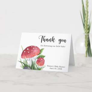 Aquarelle agaric - merci baby shower