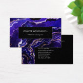 Aquarelle Agate Moderne Professionnel Géode Violet (Bureau)