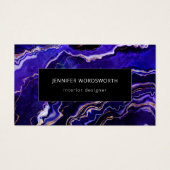 Aquarelle Agate Moderne Professionnel Géode Violet (Devant)