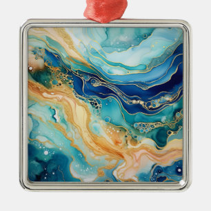 Aquarelle Agate Noël Ornement