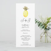 Aquarelle Ananas Oasis Tropical Foil - Menu (Debout devant)