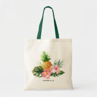 Aquarelle ananas Tropical Custom Sac fourre-tout