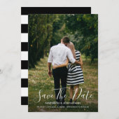 Aquarelle Anémone Floral Enregistrer la date Carte (Devant / Derrière)