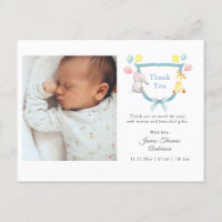 Aquarelle Animaux Bébé faire-part de naissance