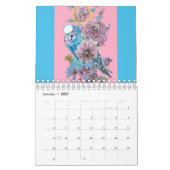 Aquarelle Animaux Calendrier Peinture à la main (Jan 2027)