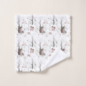 Aquarelle Animaux forestiers (Gant de toilette)