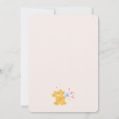 Aquarelle Anniversaire Fille Fête Invitation (Dos)