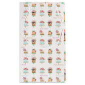 Aquarelle Anniversaire Floral Gâteaux Petite Sac C (Dos)