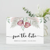 Aquarelle Anthurium Floral Enregistrer La Carte Da (Debout devant)