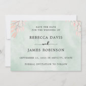 Aquarelle Anthurium Floral Enregistrer La Carte Da (Dos)