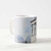 Aquarelle Antique Athènes Café Mug - Ruines grecqu (Devant gauche)