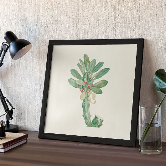 Aquarelle Antique Botanique Affiche d'impression