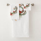 Aquarelle Antler Reindeer Noël cardinal (En situation)