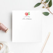 Aquarelle Apple Note du Bloc-notes de l'enseignant