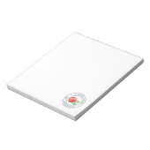 Aquarelle Apple Note du Bloc-notes de l'enseignant (Tourné)