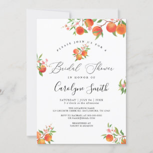 Aquarelle Apprend Floral Bridal Showée Invitation