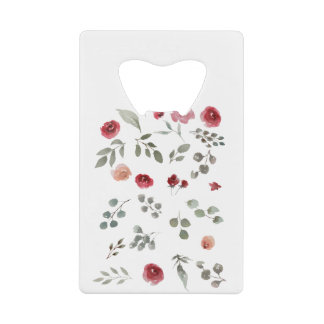 Aquarelle Aquarelle Rose Feuilles verts Feuille