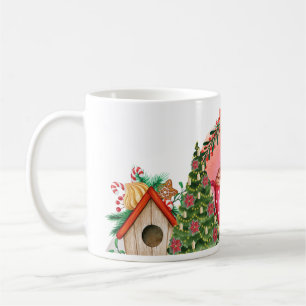 Aquarelle Arbre de Noël enveloppement de tasse de