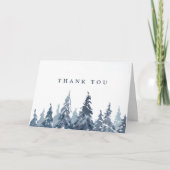 Aquarelle Arbres À feuillage persistant Merci Mari (Devant)