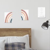 Aquarelle arc-en-ciel boho jeu de 3 couplet bible  (Chambre à coucher)