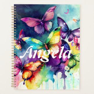 Aquarelle Arc-en-ciel Bouffées papillons