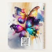Aquarelle Arc-en-ciel Boutique papillons (Dos)