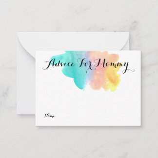 Aquarelle arc-en-ciel conseils pour la carte maman