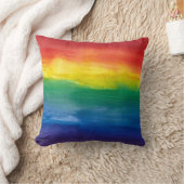 Aquarelle arc-en-ciel Coussin (Couverture)